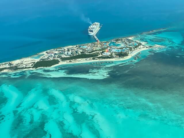 Bird's eye view of Cayman Islands